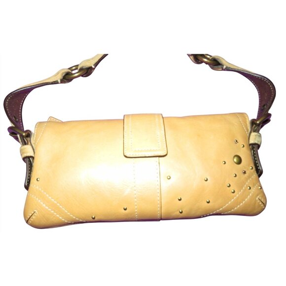 Coach 2005 Soho Swarovski Crystal Distressed Vachetta Leather Demi Flap Bag - Picture 6 of 12